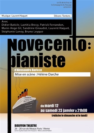 Affiche de Novecento pianiste
