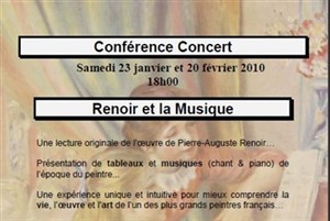 Affiche de Conférence-concert de l'oeuvre de Pierre-Auguste Renoir