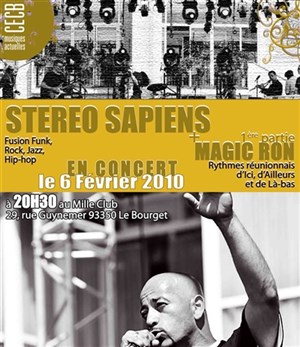 Affiche de Stéréo Sapiens et Magic Ron en concert