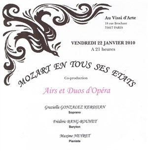 Affiche de Mozart en tous ses états