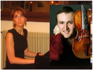 Affiche de Hudryzi Christia, piano & Borisoglebsky Nikita, violon - Mozart, Franck, Ginastera... Concert Jeunes Talents