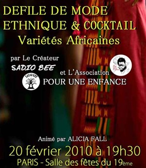 Affiche de Défilé de mode ethnique et variétés africaines