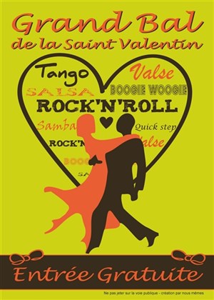 Affiche de Grand Bal de la Saint Valentin