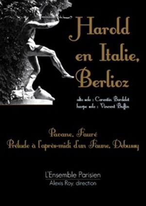 Affiche de Berlioz, Fauré, Debussy, par l'orchestre symphonique L'Ensemble Parisien