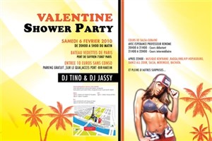 Affiche de Soirée Valentine Shower Party