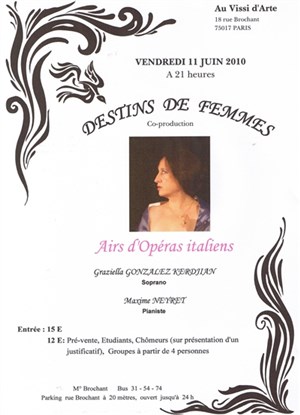 Affiche de Destins de Femmes | Le Vissi d'Arte