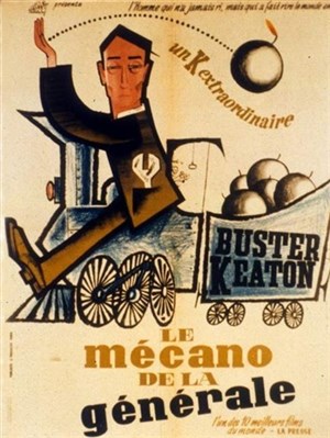 Affiche de Ciné-concert Buster Keaton avec impro à l'orgue