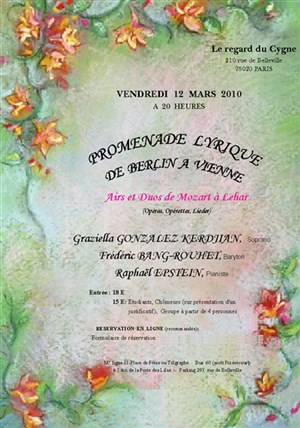 Affiche de Promenade lyrique de Berlin à Vienne
