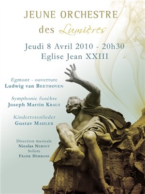 Affiche de Jeune orchestre des lumieres - mahler, kraus, beethoven | Eglise Jean XXIII