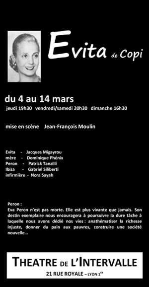 Affiche de Evita ( Eva Peron )