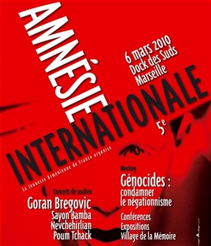 Affiche de Concerts Amnésie internationale 5ème edition