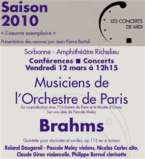 Affiche de Quintette pour clarinette et cordes