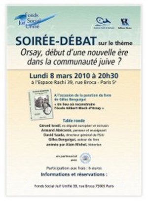 Affiche de Orsay, début d'une ère nouvelle dans la communauté juive ?