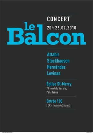 Affiche de Le Balcon | Église Saint-Merri