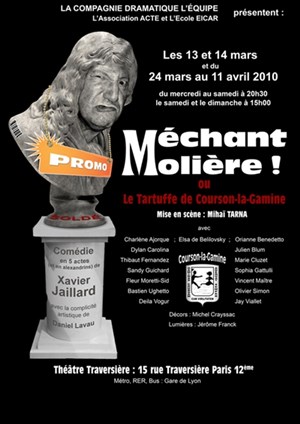 Affiche de Méchant Molière ou le Tartuffe de courson la gamine