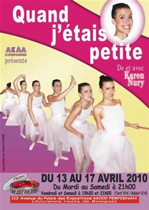 Affiche de Karen Nury dans Quand j'étais petite | La Boite à Rire