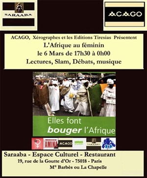 Affiche de L'Afrique au Féminin - Lecture d'un premier portrait de " Elles font bouger l'Afrique " par Jean Paul Reynaud