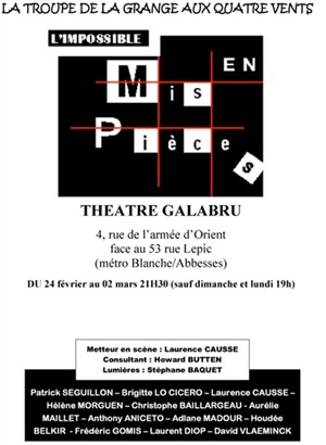 Affiche de l'impossible mise en pièce