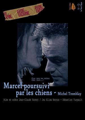 Affiche de Marcel pousuivi par les chiens