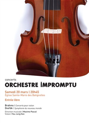 Affiche de Concert symphonique : Brahms, Dvorak