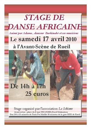 Affiche de Stage de danse africaine