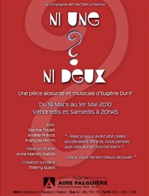 Affiche de Ni une ni deux