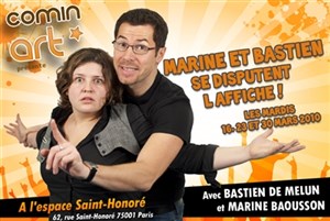 Affiche de Marine et Bastien se disputent l'affiche
