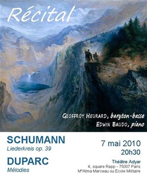 Affiche de Récital - Geoffroy Heurard & Edwin Baudo