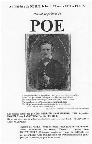 Affiche de Poèmes d'Edgar Allan Poe