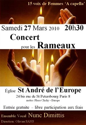 Affiche de Concert pour les Rameaux