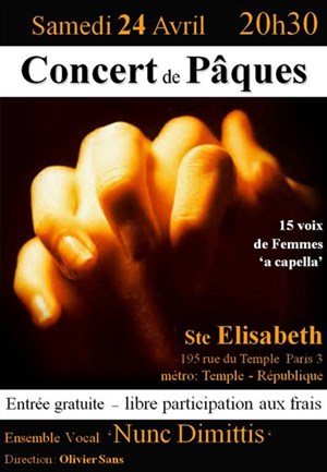 Affiche de Concert de Pâques