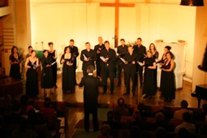 Affiche de Choeur Figure Humaine chante Mendelssohn | Eglise Evangélique allemande