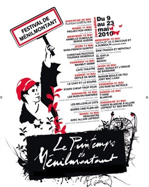 Affiche de Christian Paccoud et La tournée générale au Printemps de Ménilmontant