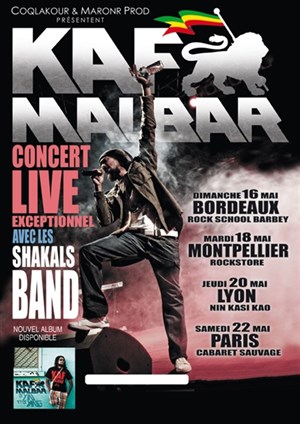 Affiche de Kaf Malbar & Shakal Band | Bordeaux