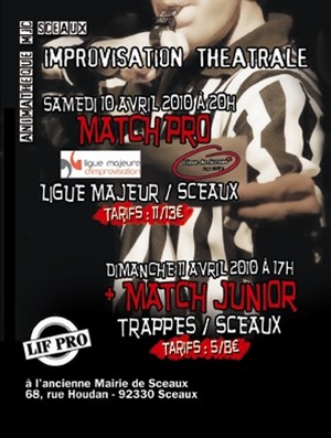 Affiche de Match d'improvisation Ligue majeur de Paris / Sceaux