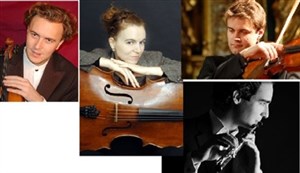 Affiche de Trio à cordes Jacob avec flûte - Mozart et Takemitsu - concert Jeunes Talents