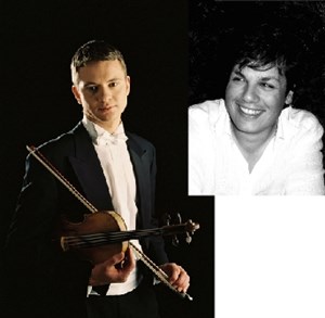Affiche de Philippe Villafranca, violon, David Violi, piano - De Falla, Debussy, de Sarasate - concert Jeunes Talents