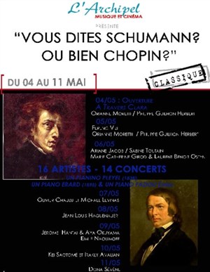 Affiche de Jean Louis Haguenauer, Schumann-Fantaisie op.17 / Chopin-Nocturnes