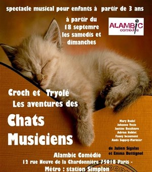 Affiche de Croch et Tryolé, les aventures des chats musiciens