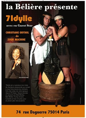 Affiche de 7idylle avec en guest star Christiane Obydol de Zouk Machine