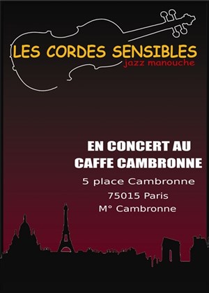 Affiche de Les Cordes Sensibles | Café Cambronne