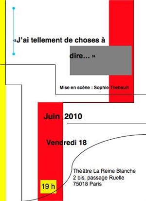 Affiche de J'ai tellement de choses à dire