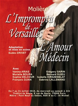 Affiche de L'impromptu de Versailles suivi de L'amour médecin