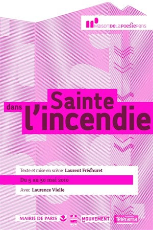 Affiche de Sainte dans l'incendie