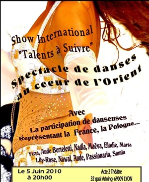 Affiche de Show international danse orientales