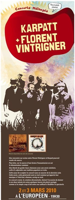 Affiche de Florent Vintrigner & Karpatt en double plateau