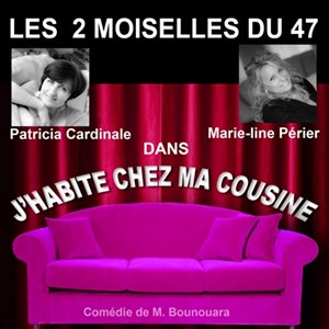 Affiche de les 2 moiselles du 47 dans "j'habite chez ma cousine"