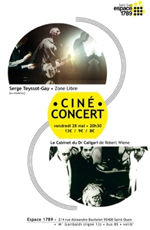 Affiche de Ciné-concert Serge Teyssoy Gay et Zone libre