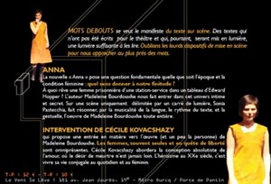 Affiche de Mots Debouts : Anna