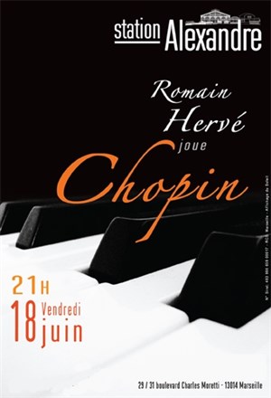 Affiche de Récital chopin par Romain Hervé